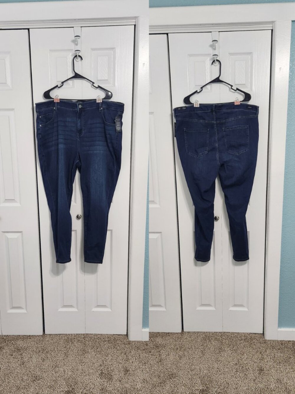 Liverpool Eco Abby Hi-Rise Skinny Ankle Jeans Plus Size 24W Dark Wash NWT